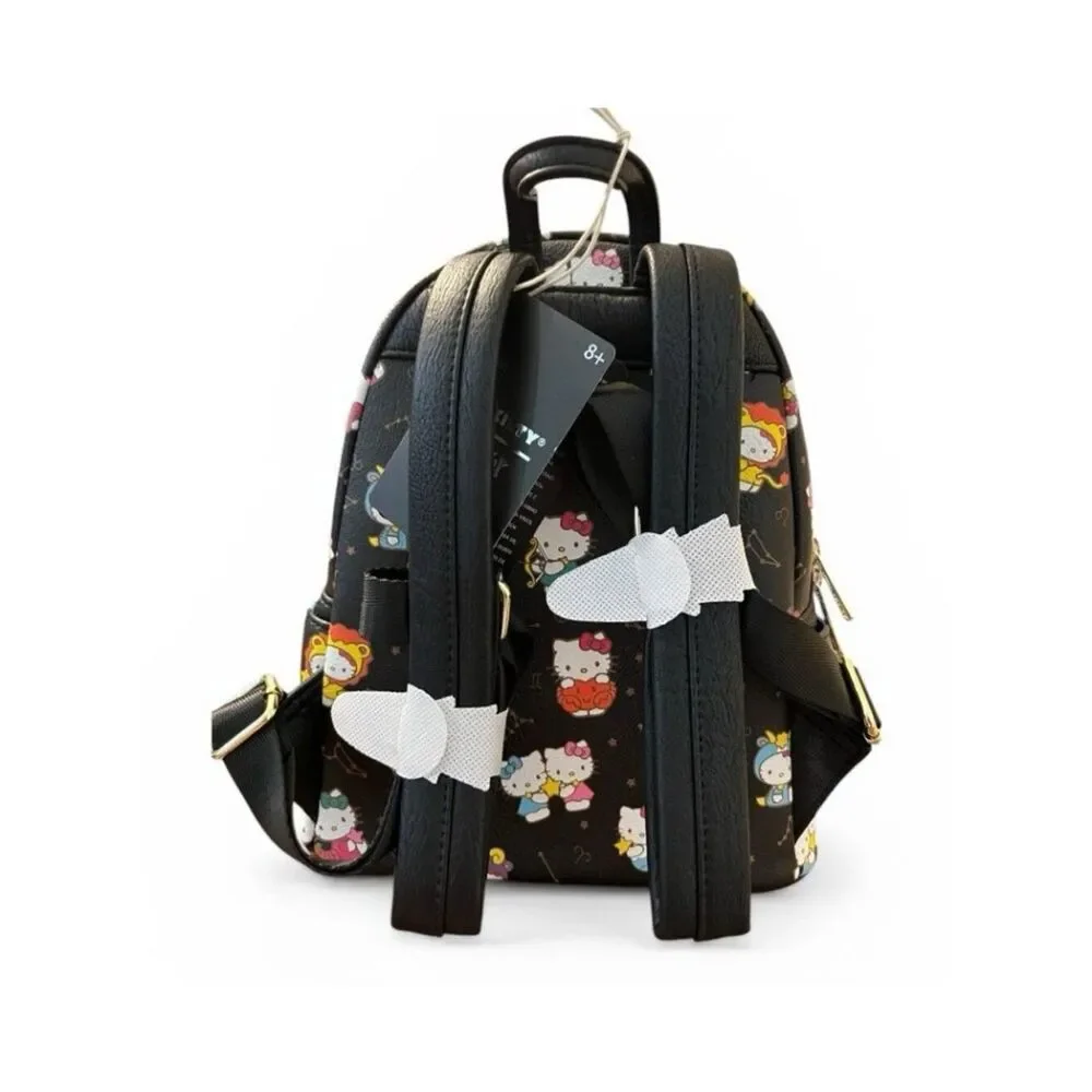 Loungefly x Sanrio Hello Kitty Zodiac Constellation Mini Backpack Black NWT